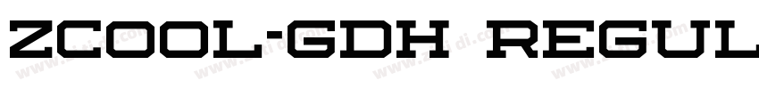 zcool-gdh Regular字体转换